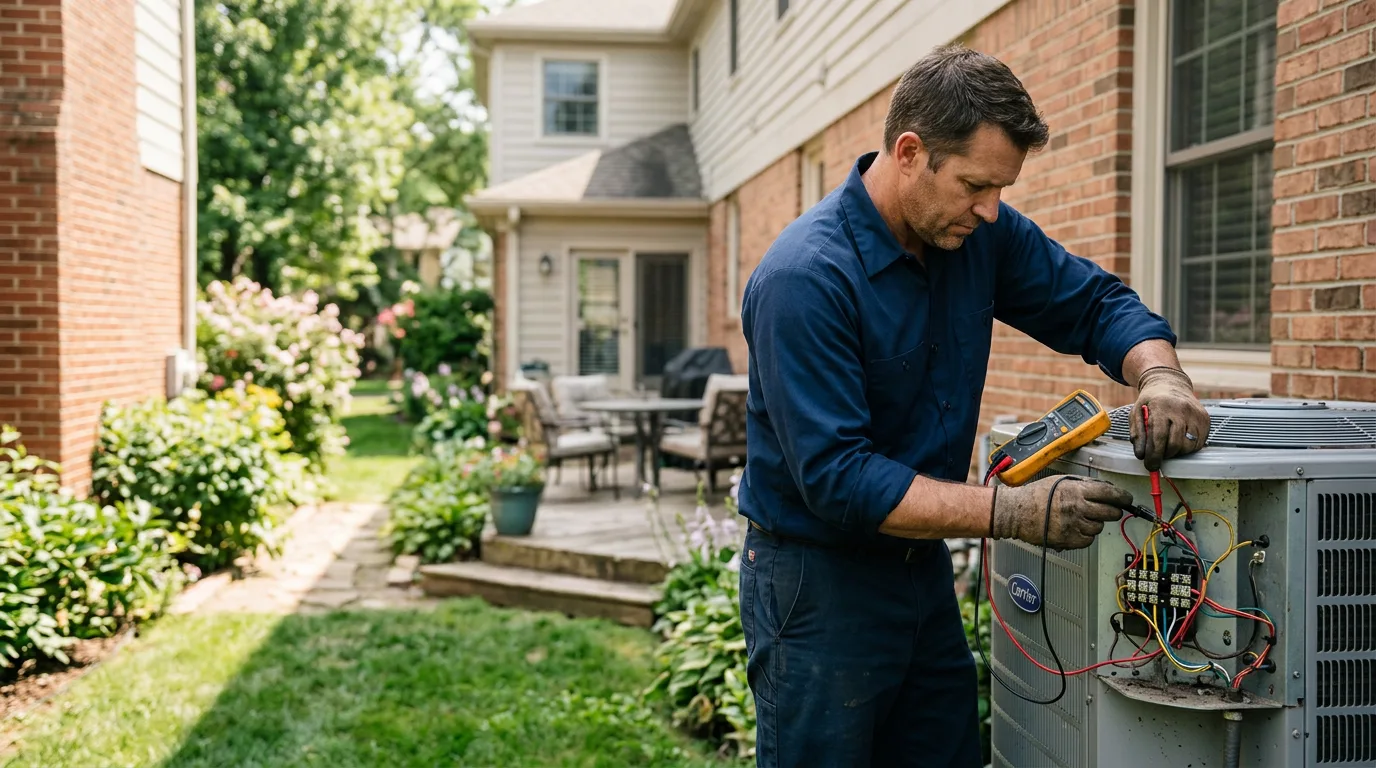 HVAC technician working near Springfield, VT